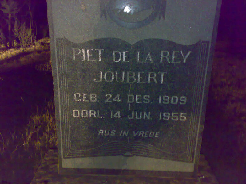 JOUBERT Piet De La Rey 1909-1955