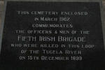 04. Plaque - Officers & Men of the 5th Irish Brigade 1899