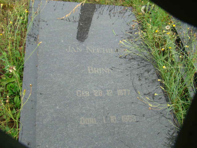 BRINK Jan Neethling 1877-1963