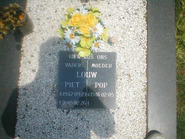 LOUW Piet 1942-2005 & Pop 1946-