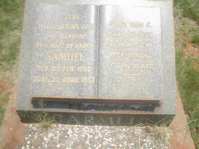 CARMEL Samuel 1902-1953
