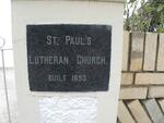 Eastern Cape, STUTTERHEIM, St Pauls Lutheran Church, church yard