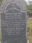 MASSON George 1854-1899 :: MASSON Elizabeth -1902