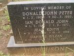 FERGUSON Donald John Peter 1909-1993 :: FERGUSON Ian Donald John 19?2-1977