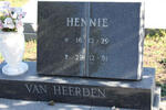 HEERDEN Hennie, van 1929-1991