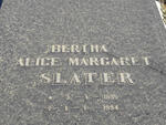 SLATER Bertha Alice Margaret 1895-1994