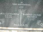 MARAIS Barend Daniel Jacobus 1905-1995 & Maria Catharina 1914-1982