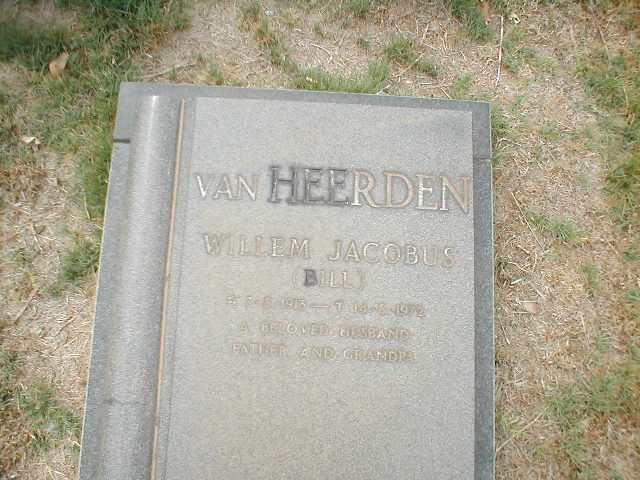 HEERDEN Willem Jacobus, van 1913-1972