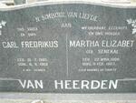 HEERDEN Carl Fredrikus, van 1905-1968 & Martha Elizabet SENEKAL 1909-1965