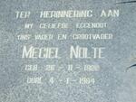 NOLTE Megiel 1920-1984