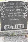 RETIEF Francois Daniel 1884-1955