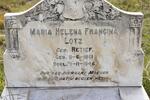 LOTZ Maria Helena nee RETIEF 1861-1946