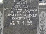 COERTZEN Cornelous Roedolf 1900-1965