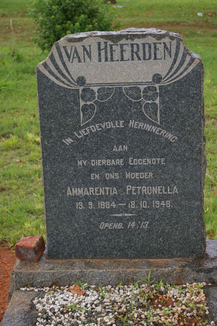 HEERDEN Ammarentia Petronella, van 1884-1948