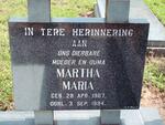 ? Martha Maria 1907-1994