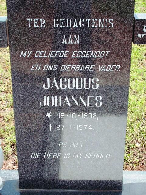 ? Jacobus Johannes 1902-1974