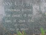 HENNING Susanna C.J. voorheen BESTER nee DE JONGE 1868-1949