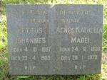 HEEVER Petrus Johannes, van der 1897-1960 & Agnes Kathleen Mabel 1900-1979