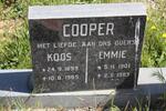 COOPER Koos 1899-1965 & Emmie 1901-1983