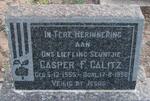 CALITZ Casper F. 1955-1956