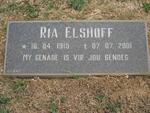ELSHOFF Ria 1915-2001