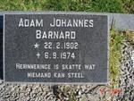 BARNARD Adam Johannes 1902-1974