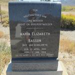 BASSON Maria Elizabeth nee VAN SCHALKWYK 1892-1984
