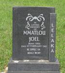 LELAKA Mmatlou Joel 1954-1961