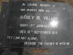 VILLIERS Audrey, de 1924-1976