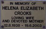 CROOKS Helena Elizabeth 1938-2003