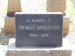 ANDERSON Thomas 1898-1966
