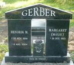 GERBER Hendrik M. 1914-2004 & Margaret 1923-