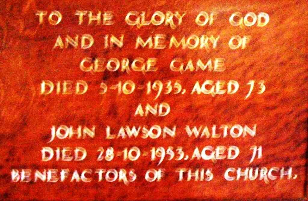 GAME George -1935 :: WALTON John Lawson -1953