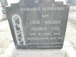 FAUL Louie William Jacobus 1900-1947