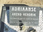ADRIAANSE Arend Hendrik 1922-2006