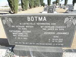 BOTMA Diederik Johannes 1928-1995 & Catharina Jacoba Marthinetta SCHREUDER 1933-