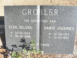 GROBLER Dawid Johannes 1913-1993 & Elsie Helena 1924-1998