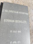 OBERHOLZER Christiaan Hieronymus Bornman 1880-1971
