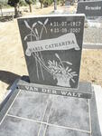 WALT Maria Catharina, van der 1917-2007