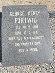 PORTWIG George Henry 1904-1977