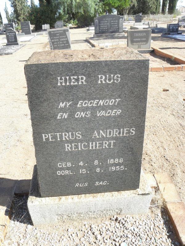 REICHERT Petrus Andries 1888-1955