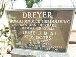 DREYER J.M.A. voorheen BARNARD nee BOTES 1927-2008