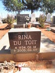 TOIT Rina, du 1934-2005