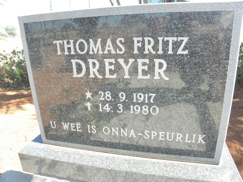 DREYER Thomas Fritz 1917-1980