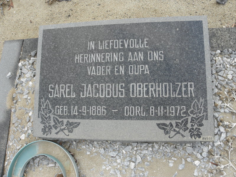 OBERHOLZER Sarel Jacobus 1886-1972