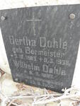 DOHLE Wilhelm 1897-1936 & Bertha BURMEISTER 1885-1936