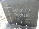 DECKERT Heinrich 1880-1974