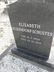 SCHUSTER Elisabeth nee SECKENDORF 1906-1992