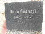 HAENERT Anna 1868-1950