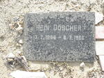 DOSCHER Hein 1884-1960